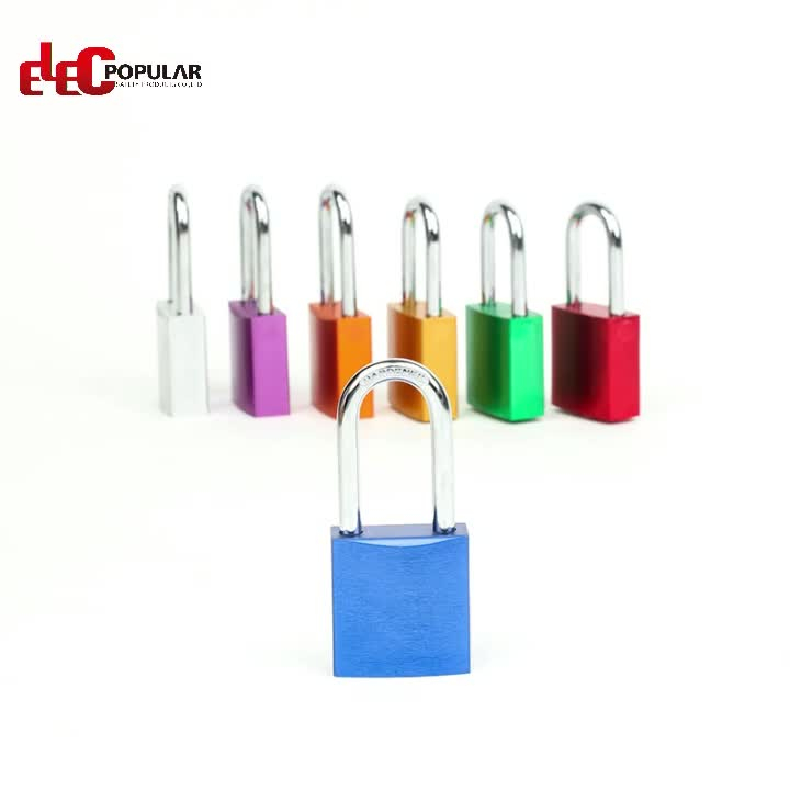 Nouveau modèle de cadenas de sécurité en aluminium multicolore de haute qualité