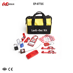 Kit d'outils de verrouillage de verrouillage de disjoncteur de sécurité électrique Tagout Loto Kit