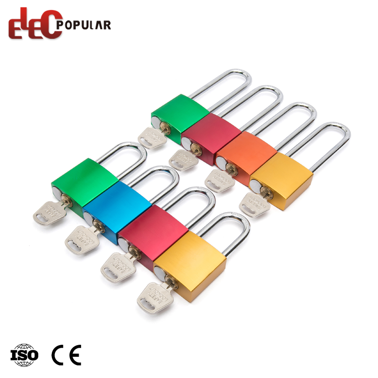 Nouveau modèle de cadenas de sécurité en aluminium multicolore de haute qualité