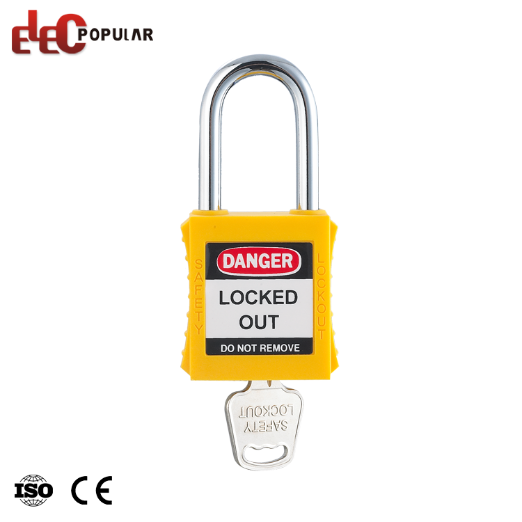 Top Sécurité En acier plaqué chrome Shakle en plastique Sécurité corporelle Cadlocks Canda